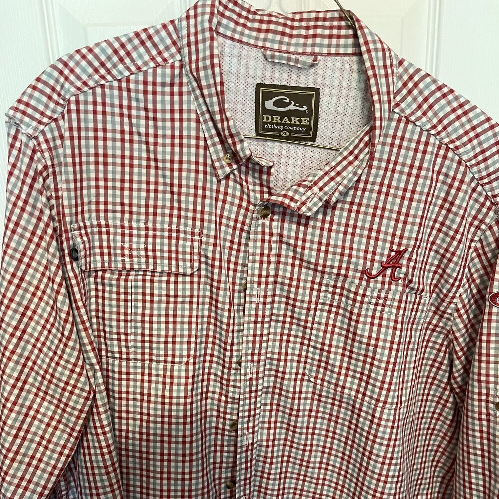 Drake Waterfowl University of Alabama Long Sleeve Wingshooters Shirt